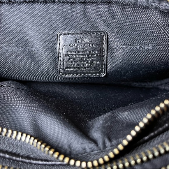 Coach Quilted Denim Small Purse Crossbody Bag - Picture 8 of 12